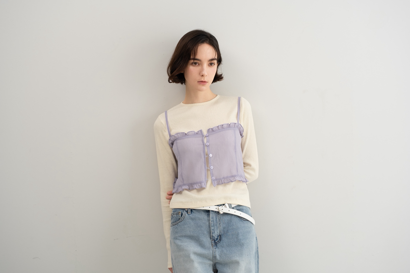 SO BAE韓國直郵實拍女裝新款職業熱賣休閑時尚26春夏長袖T恤SO BAE長袖T恤