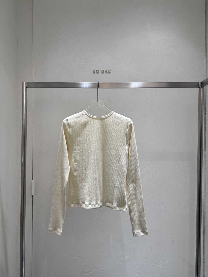 SO BAE韓國直郵實拍女裝新款職業熱賣休閑時尚26春夏長袖T恤SO BAE長袖T恤圖色2