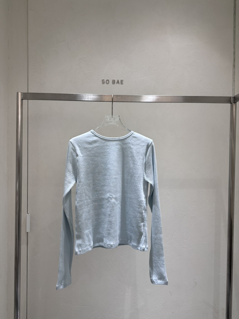 SO BAE韓國直郵實拍女裝新款職業熱賣休閑時尚26春夏長袖T恤SO BAE長袖T恤圖色3