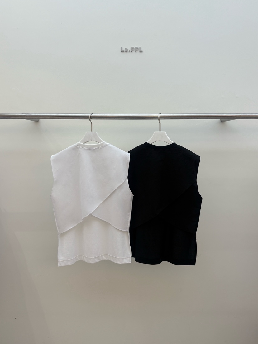 LE-PPL韓國直郵實拍女裝新款推薦人氣時尚26春夏職業T恤LE-PPLT恤