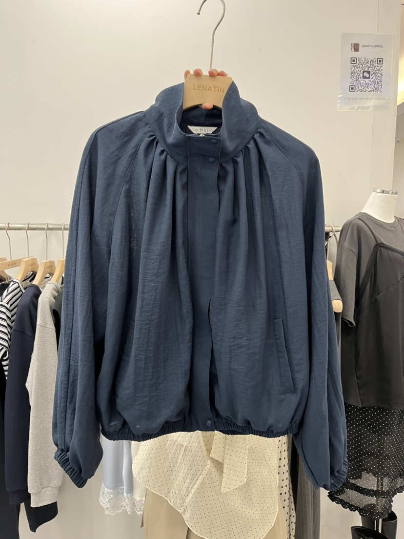LEMATIN韓國代購女士新品人氣熱賣推薦休閑職業夾克褶皺亞麻LEMATIN夾克圖色1