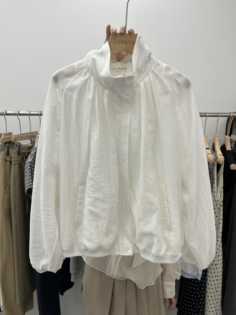 LEMATIN韓國代購女士新品人氣熱賣推薦休閑職業夾克褶皺亞麻LEMATIN夾克圖色3