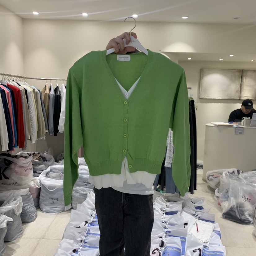 ENDOLPHIN韓國東大門直郵女士新品推薦人氣26春夏針織衫假兩件ENDOLPHIN針織衫圖色6