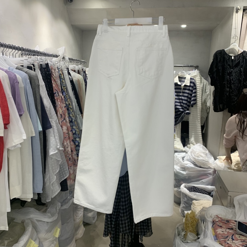 LOGROAD韓國東大門代購女裝新品熱賣推薦26春夏職業牛仔褲LOG ROAD牛仔褲