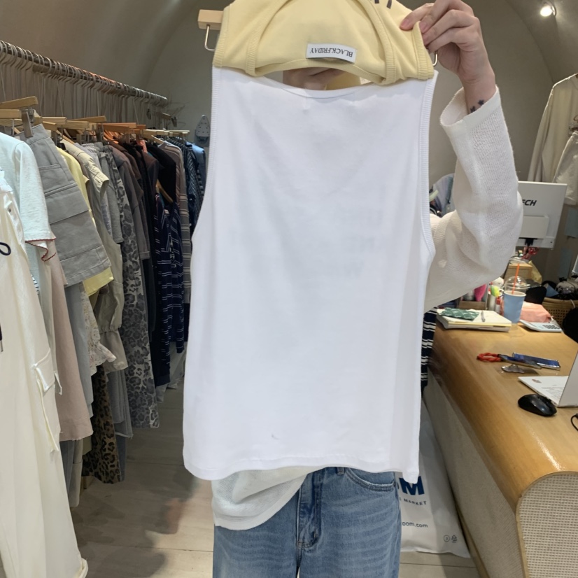 BLACKFRIDAY韓國直郵實拍女裝新品人氣推薦休閑時尚吊帶背心BLACK FRIDAY吊帶/背心