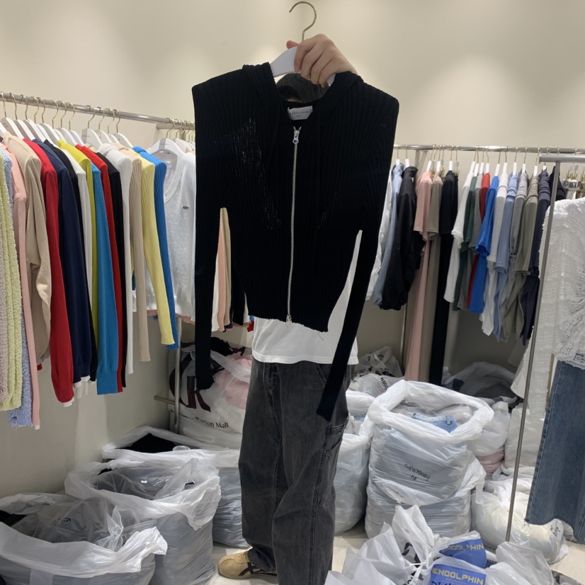 ENDOLPHIN韓國東大門直郵女士新品推薦人氣26春夏針織衫連帽衫ENDOLPHIN針織衫圖色5