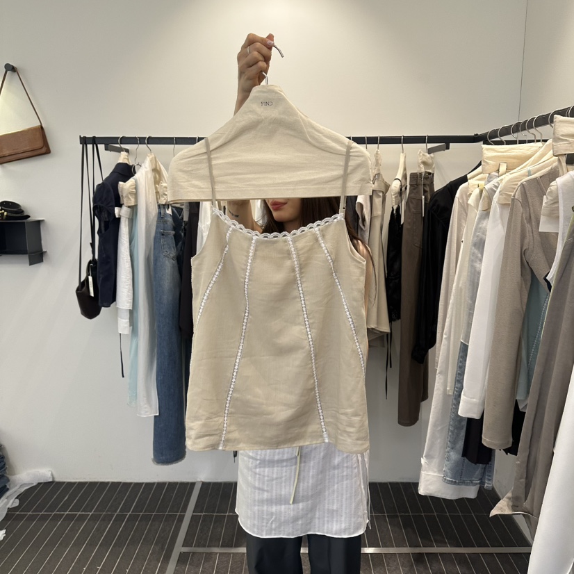 FIND-P韓國直郵女裝新品人氣熱賣推薦26春夏時尚吊帶背心FIND-P吊帶/背心圖色1