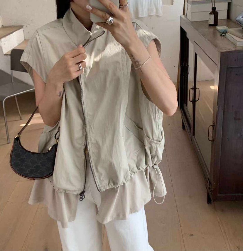 BLACKFRIDAY韓國直郵實拍女士新款時尚職業休閑推薦26春夏馬甲BLACK FRIDAY馬甲