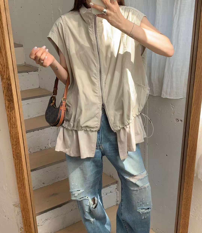 BLACKFRIDAY韓國直郵實拍女士新款時尚職業休閑推薦26春夏馬甲BLACK FRIDAY馬甲