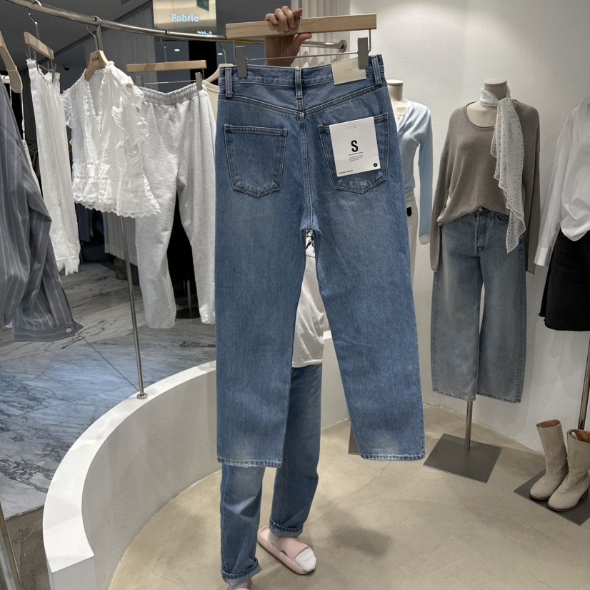 ACKER韓國東大門代購女裝新款熱賣26春夏時尚推薦休閑牛仔褲ACKER牛仔褲