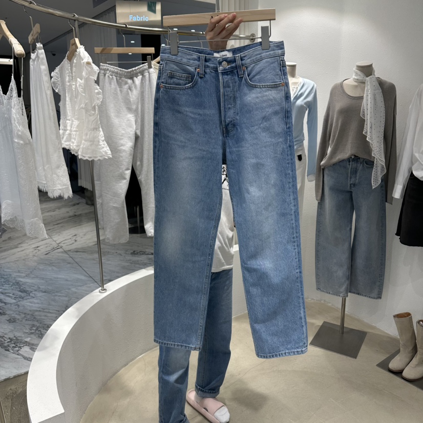 ACKER韓國東大門代購女裝新款熱賣26春夏時尚推薦休閑牛仔褲ACKER牛仔褲圖色1