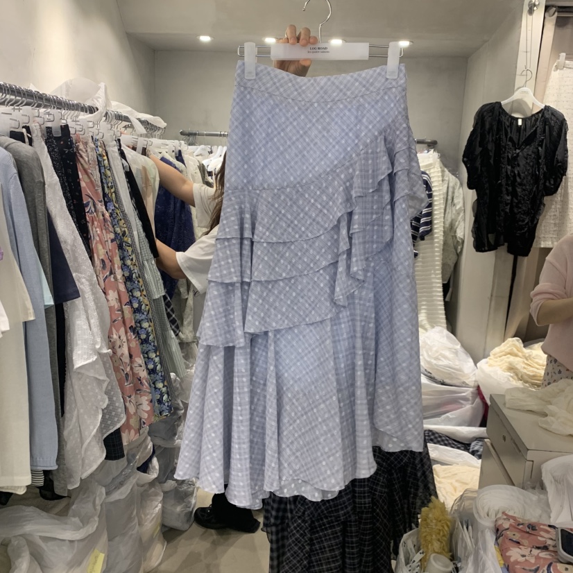 LOGROAD韓國東大門直郵女士新款時尚推薦人氣半身裙中短裙LOG ROAD半身裙/中短裙圖色1