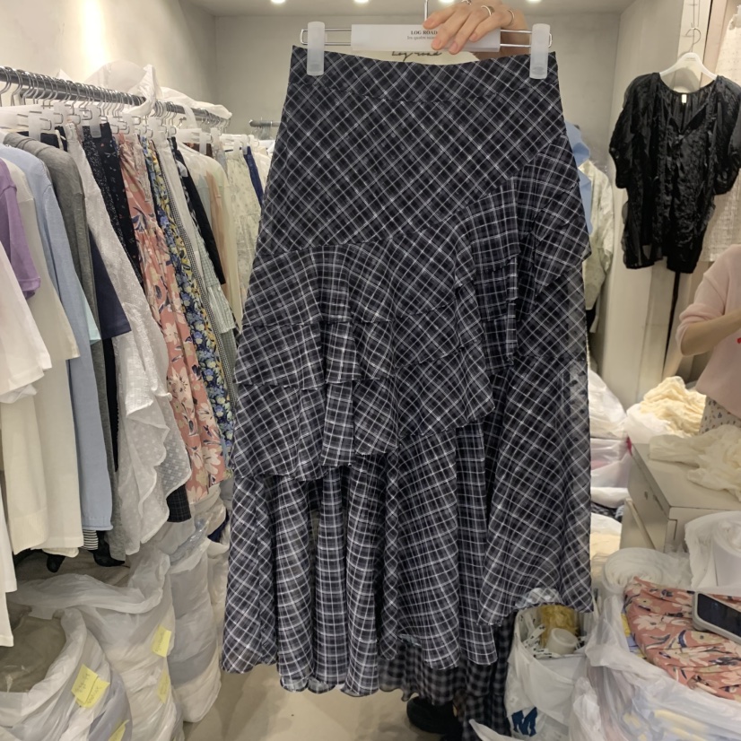 LOGROAD韓國東大門直郵女士新款時尚推薦人氣半身裙中短裙LOG ROAD半身裙/中短裙圖色2