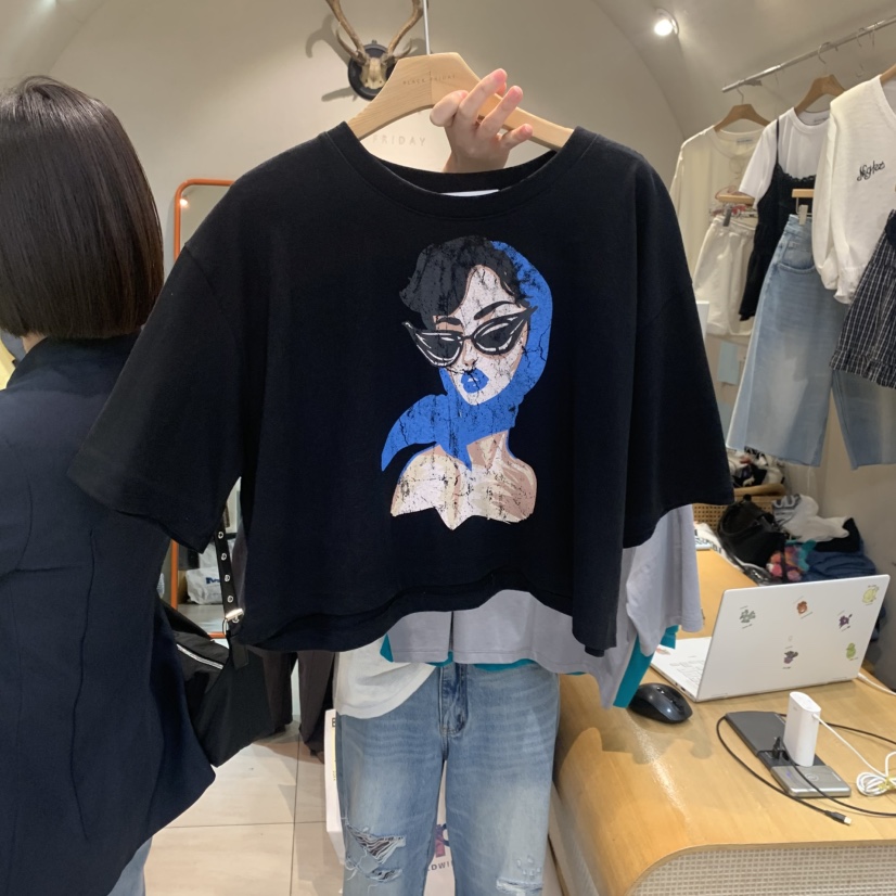 BLACKFRIDAY韓國代購女裝新款熱賣時尚推薦職業26春夏T恤BLACK FRIDAYT恤圖色4