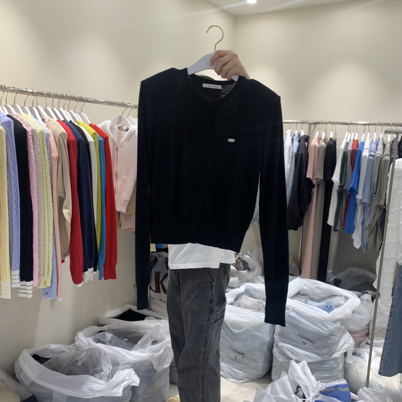 ENDOLPHIN韓國代購女裝新款26春夏休閑職業針織衫羊毛衫開襟ENDOLPHIN針織衫圖色5