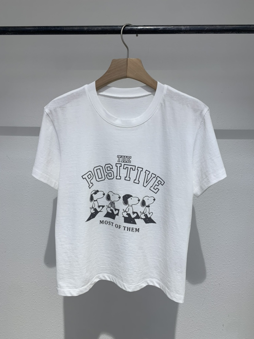 IR BIEN/BIENBIEN韓國東大門直郵女裝新品熱賣T恤史努比IR BIEN/BIENBIENT恤圖色1