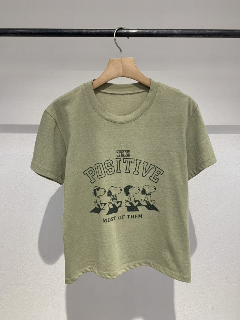 IR BIEN/BIENBIEN韓國東大門直郵女裝新品熱賣T恤史努比IR BIEN/BIENBIENT恤圖色4