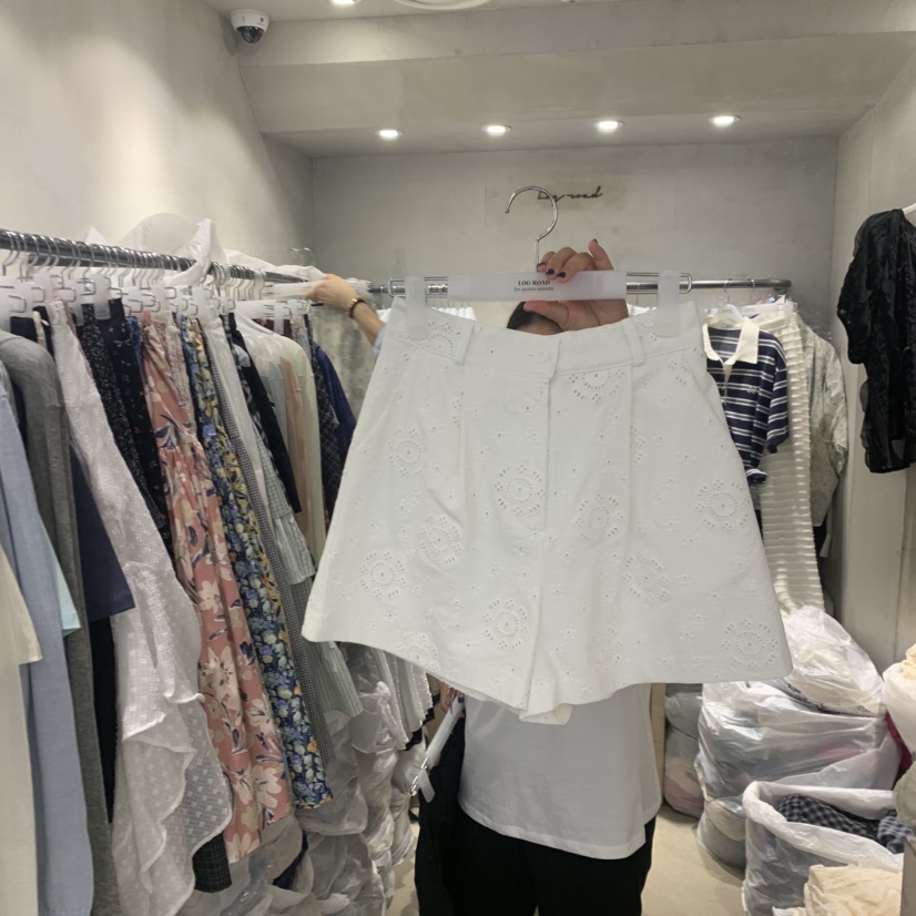 LOGROAD韓國東大門代購女士新款推薦時尚熱賣26春夏人氣短褲LOG ROAD短褲圖色1