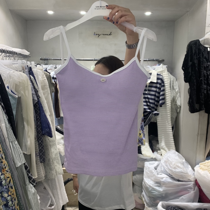 LOGROAD韓國直郵實拍女士新款推薦時尚休閑職業熱賣吊帶背心LOG ROAD吊帶/背心圖色1