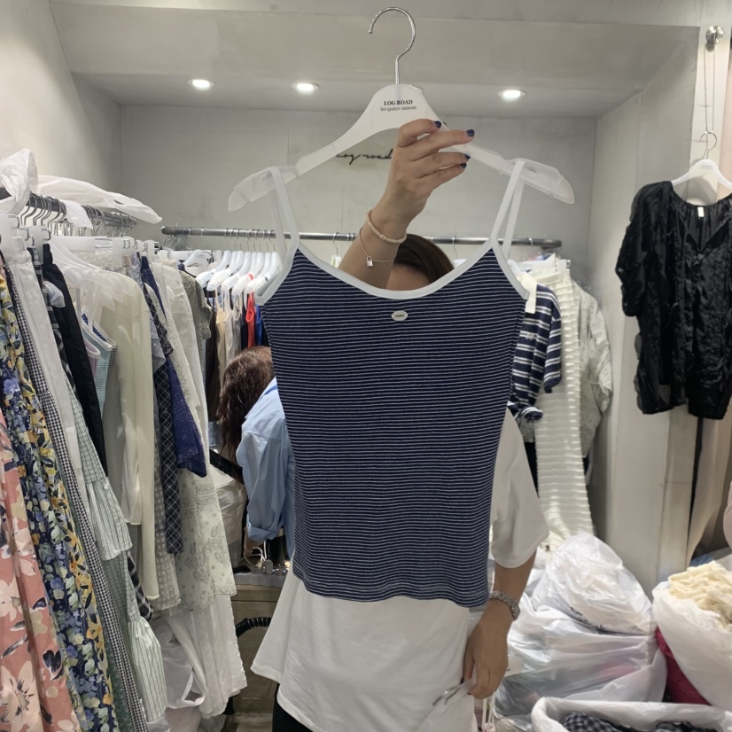 LOGROAD韓國直郵實拍女士新款推薦時尚休閑職業熱賣吊帶背心LOG ROAD吊帶/背心圖色3