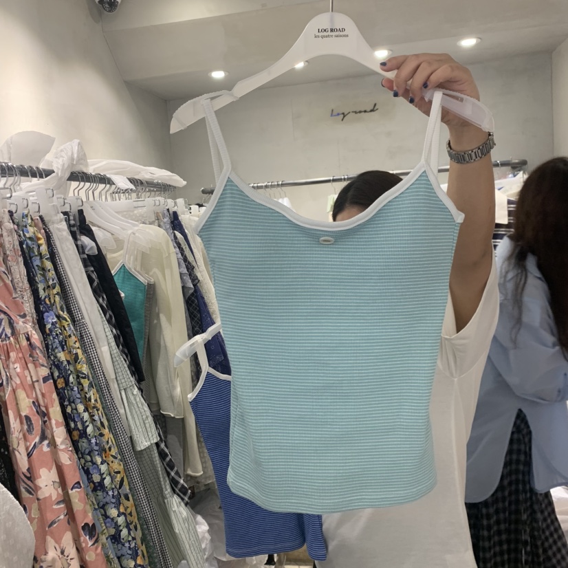 LOGROAD韓國直郵實拍女士新款推薦時尚休閑職業熱賣吊帶背心LOG ROAD吊帶/背心圖色4