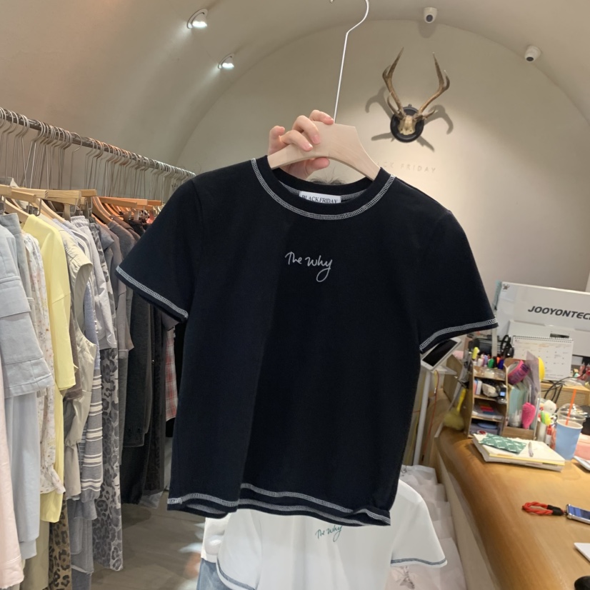 BLACKFRIDAY韓國直郵實拍女士新品推薦休閑26春夏時尚T恤BLACK FRIDAYT恤圖色3