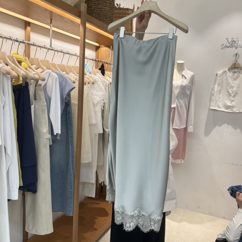 VELVET UNDERGROUND韓國東大門代購女士新品26春夏半身裙中短裙VELVET UNDERGROUND半身裙/中短裙