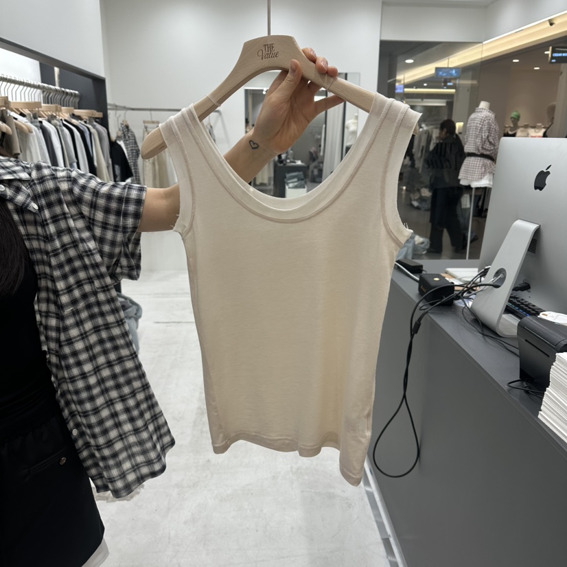 THE VALUE韓國東大門代購女士新品人氣休閑26春夏吊帶背心THE VALUE吊帶/背心圖色2