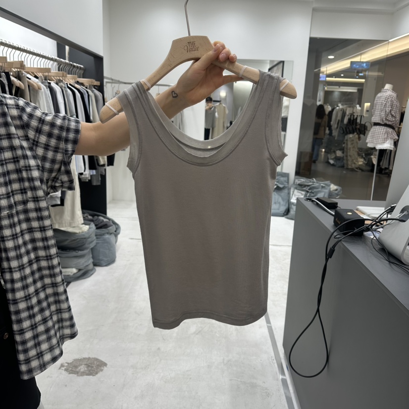 THE VALUE韓國東大門代購女士新品人氣休閑26春夏吊帶背心THE VALUE吊帶/背心圖色3