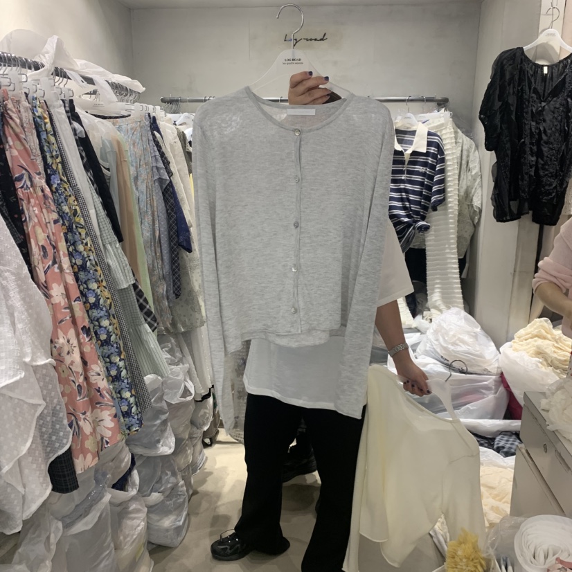 LOGROAD韓國直郵實拍女裝新款26春夏人氣職業推薦時尚針織衫LOG ROAD針織衫圖色4