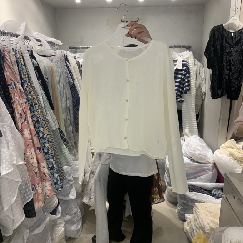 LOGROAD韓國直郵實拍女裝新款26春夏人氣職業推薦時尚針織衫LOG ROAD針織衫圖色5