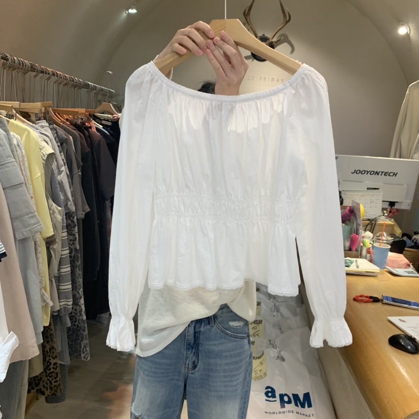 BLACKFRIDAY韓國代購女裝新品時尚熱賣休閑人氣襯衫蕾絲衫BLACK FRIDAY襯衫/蕾絲衫