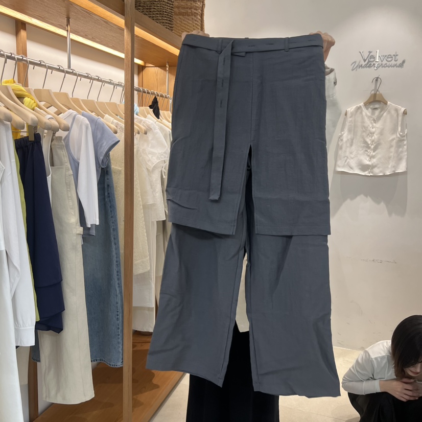 VELVET UNDERGROUND韓國東大門直郵女裝新品26春夏推薦裙褲VELVET UNDERGROUND裙褲圖色2