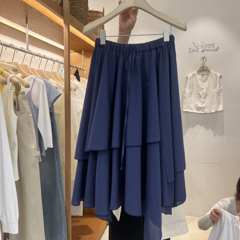 VELVET UNDERGROUND韓國東大門直郵女士新品推薦半身裙中短裙VELVET UNDERGROUND半身裙/中短裙圖色1