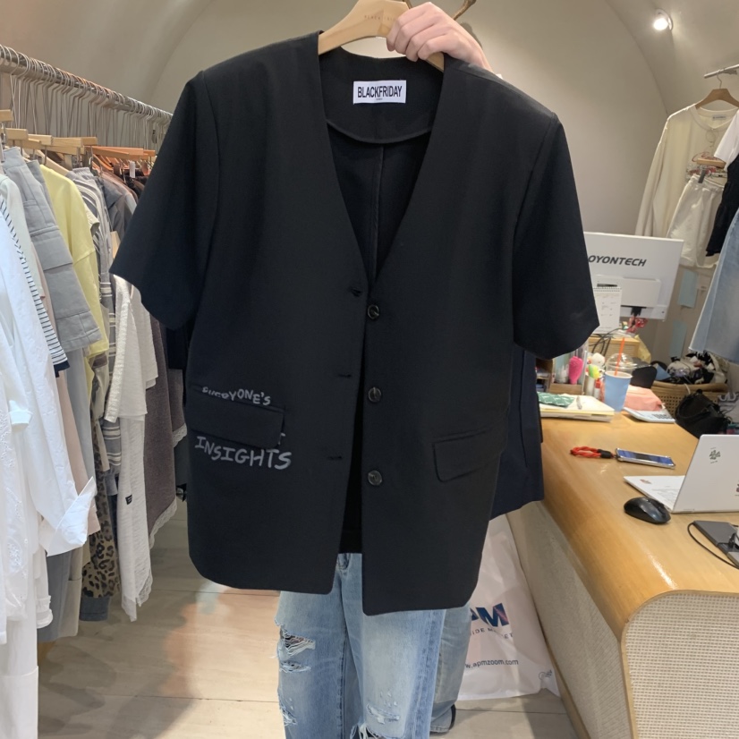 BLACKFRIDAY韓國東大門代購女士新品熱賣26春夏人氣休閑夾克BLACK FRIDAY夾克圖色2