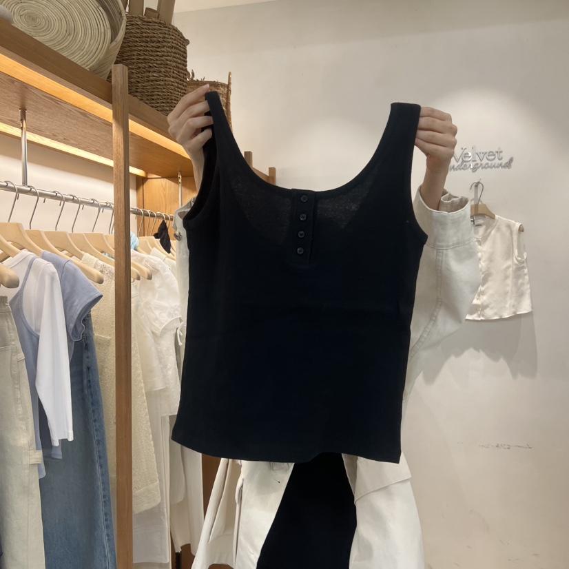 VELVET UNDERGROUND韓國東大門直郵女裝新品時尚吊帶背心VELVET UNDERGROUND吊帶/背心圖色2