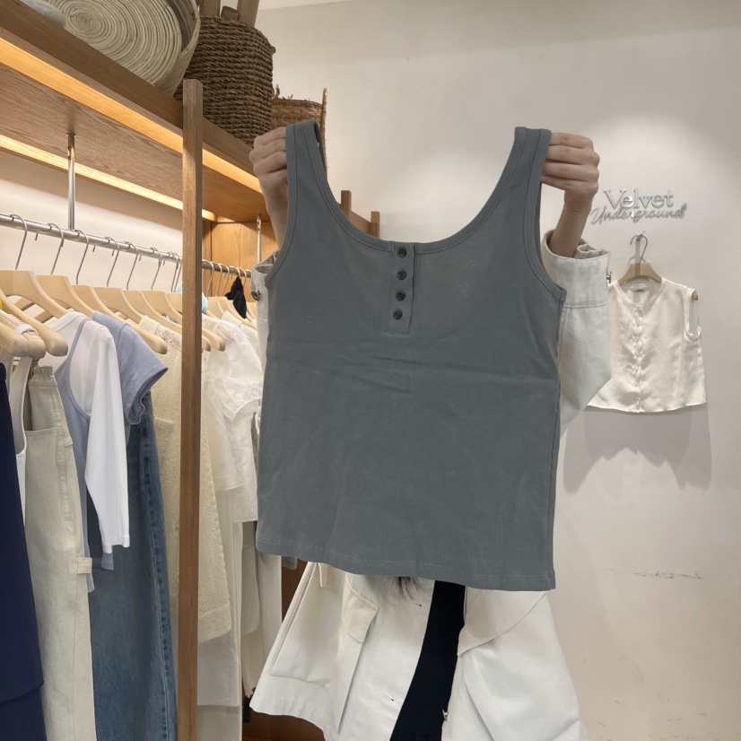 VELVET UNDERGROUND韓國東大門直郵女裝新品時尚吊帶背心VELVET UNDERGROUND吊帶/背心圖色3