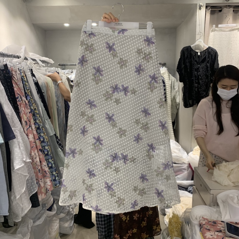 LOGROAD韓國東大門代購女士新款時尚熱賣人氣半身裙中短裙LOG ROAD半身裙/中短裙圖色1