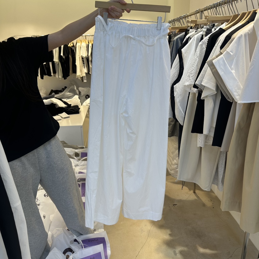 EYEFUL-Q韓國代購女士新款熱賣休閑推薦職業人氣長裙含腰繩eyeful長裙