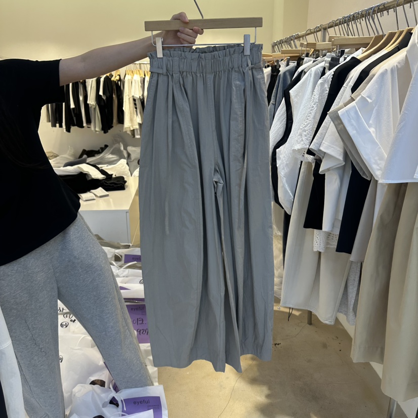 EYEFUL-Q韓國代購女士新款熱賣休閑推薦職業人氣長裙含腰繩eyeful長裙圖色2