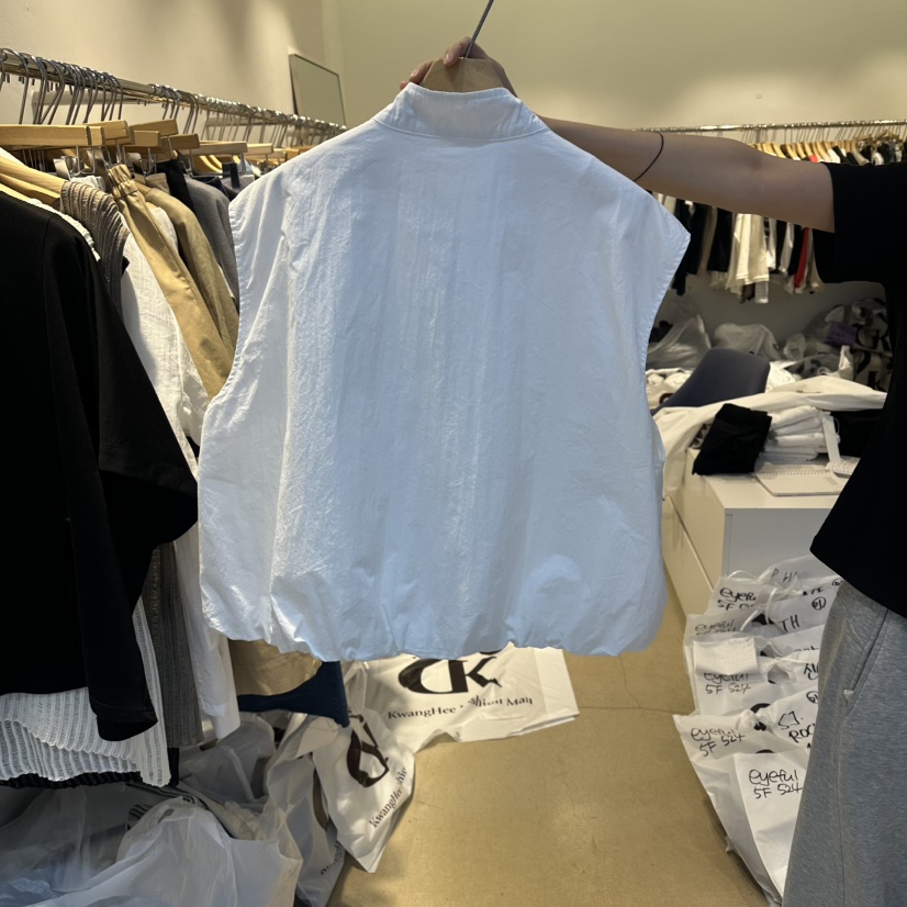 EYEFUL-Q韓國東大門代購女裝新款推薦時尚職業休閑26春夏馬甲eyeful馬甲