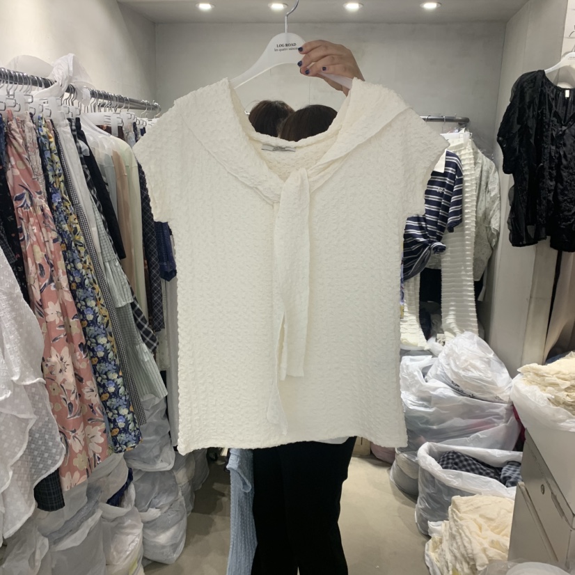 LOGROAD韓國直郵實拍女裝新款26春夏熱賣職業休閑時尚T恤LOG ROADT恤圖色2