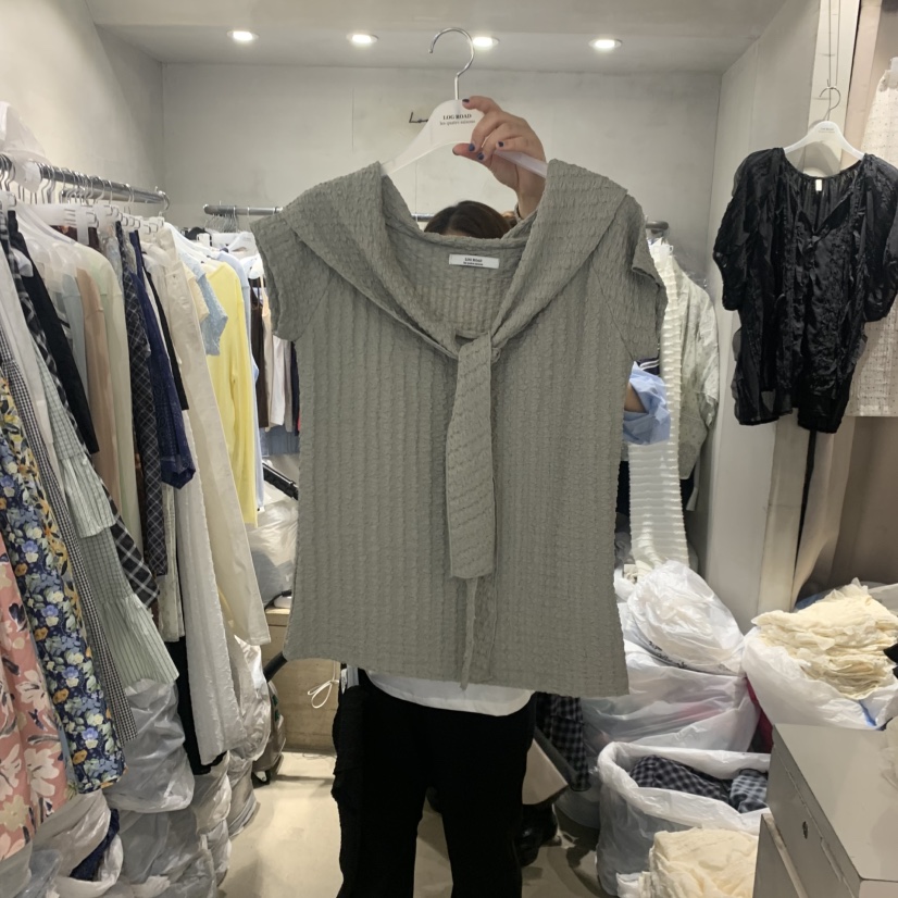 LOGROAD韓國直郵實拍女裝新款26春夏熱賣職業休閑時尚T恤LOG ROADT恤圖色3