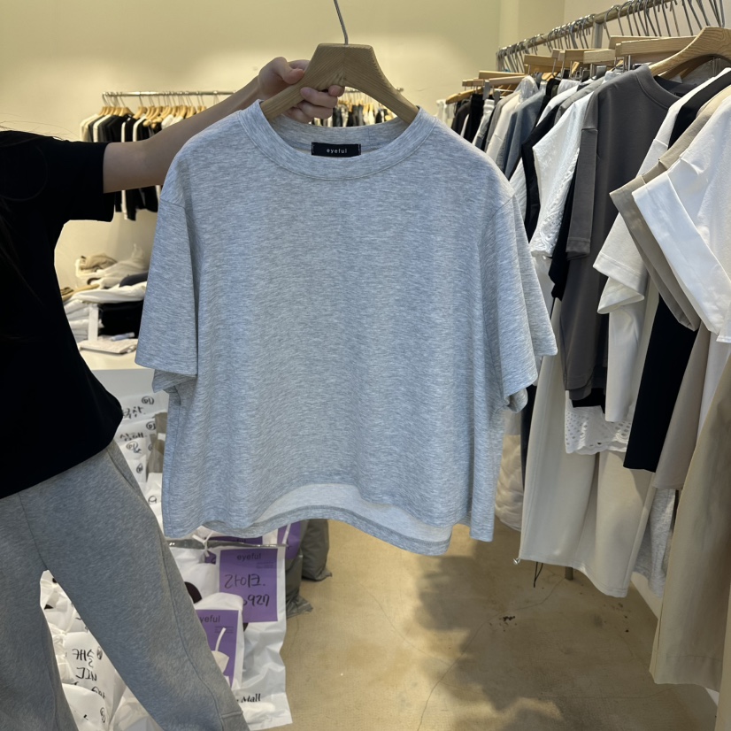 EYEFUL-Q韓國代購女士新款26春夏休閑熱賣時尚人氣推薦T恤eyefulT恤圖色2