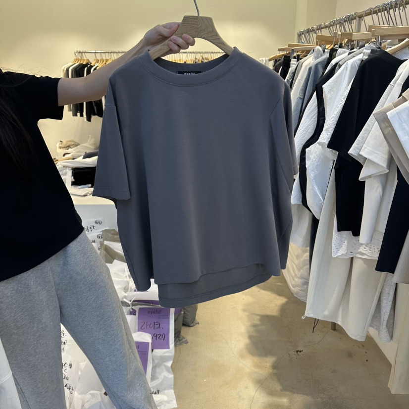 EYEFUL-Q韓國代購女士新款26春夏休閑熱賣時尚人氣推薦T恤eyefulT恤圖色3