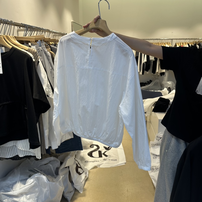 EYEFUL-Q韓國直郵實拍女士新款26春夏時尚熱賣襯衫蕾絲衫eyeful襯衫/蕾絲衫