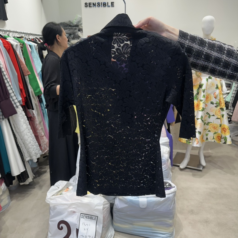 SENSIBLE-S韓國東大門直郵女裝新品休閑襯衫蕾絲衫不含腰帶SENSIBLE襯衫/蕾絲衫