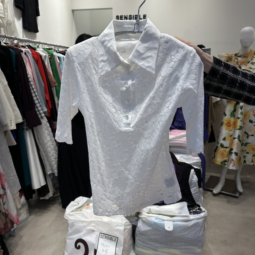 SENSIBLE-S韓國東大門直郵女裝新品休閑襯衫蕾絲衫不含腰帶SENSIBLE襯衫/蕾絲衫圖色2