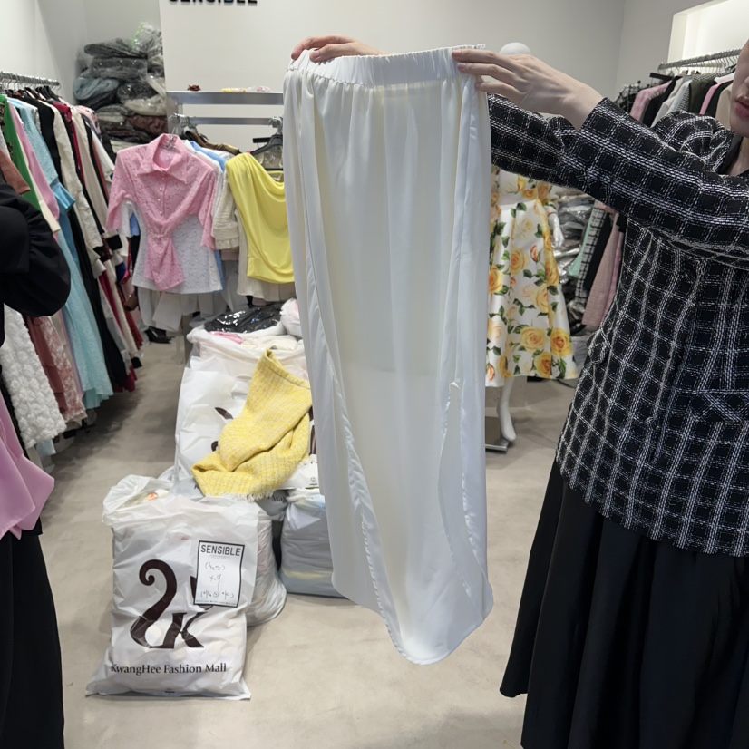 SENSIBLE-S韓國代購女士新款休閑推薦熱賣26春夏長裙雪紡燈籠SENSIBLE長裙圖色1