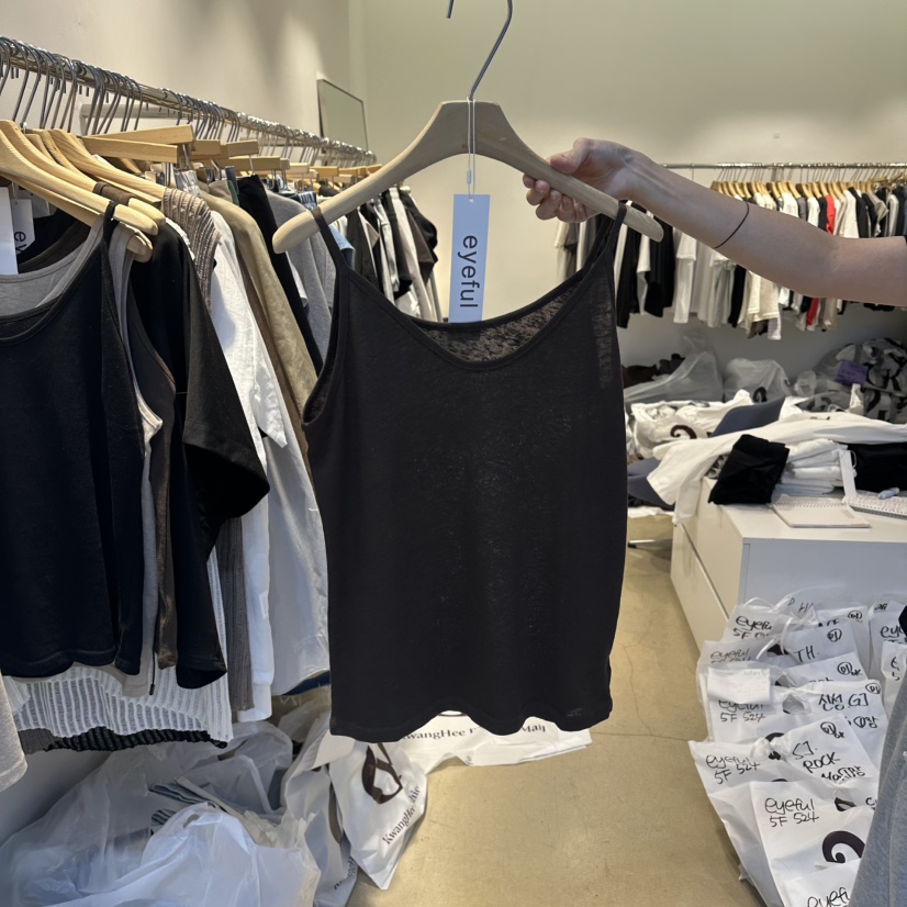 EYEFUL-Q韓國東大門直郵女士新款26春夏休閑時尚吊帶背心eyeful吊帶/背心圖色3棕色